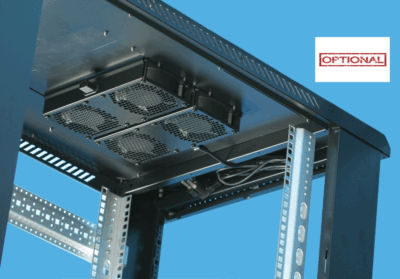 RADA Networks serverkast, patch kast met optionele modulaire ventilator aan de bovenzijde
