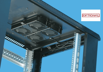 RADA Networks serverkast, patch kast met optionele modulaire ventilator aan de bovenzijde