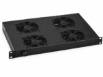 1U 19-inch ventilatorunit met vier ventilatoren en aan-uitschakelaar