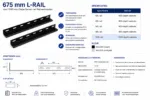 675 mm L-Rail voor 1000 mm Diepe Server- en Netwerkkasten