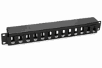 1U Kabelmanagementpaneel met Afdekkap – 19-inch