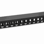 1U Kabelmanagementpaneel met Afdekkap – 19-inch