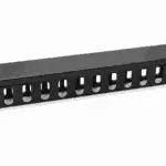 1U Kabelmanagementpaneel met Afdekkap – 19-inch