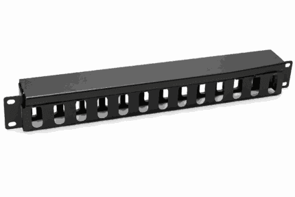 1U Kabelmanagementpaneel met Afdekkap – 19-inch