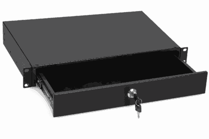 19-inch Afsluitbare Racklade – 2U – 465 mm diep