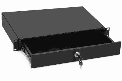 19-inch Afsluitbare Racklade – 2U – 465 mm diep