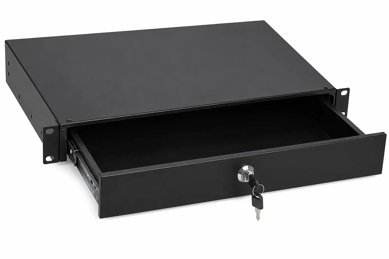 19-inch Afsluitbare Racklade – 2U – 465 mm diep