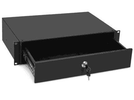 **19-inch Afsluitbare Racklade – 3U– 465 mm diep**