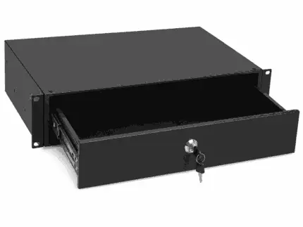 **19-inch Afsluitbare Racklade – 3U– 465 mm diep**