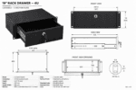 19-inch Afsluitbare Racklade – 4U – 465 mm diep