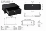 19-inch Afsluitbare Racklade – 4U – 465 mm diep