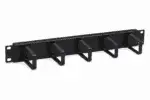 1U Metalen Kabelmanagementpaneel – 19-inch