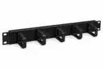 1U Kunststof Kabelmanagementpaneel Rechts – 19-inch