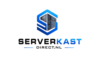 ServerKast DirectNL logo with a stylized blue server rack icon