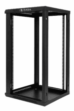 Zwarte 12U 19-inch wandkast voor netwerkapparatuur