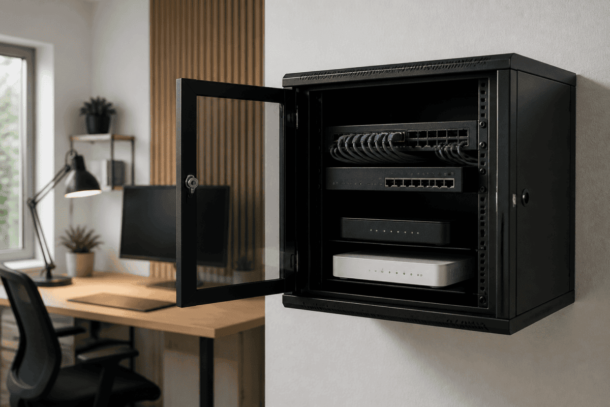 19 inch wandkast voor thuisnetwerk