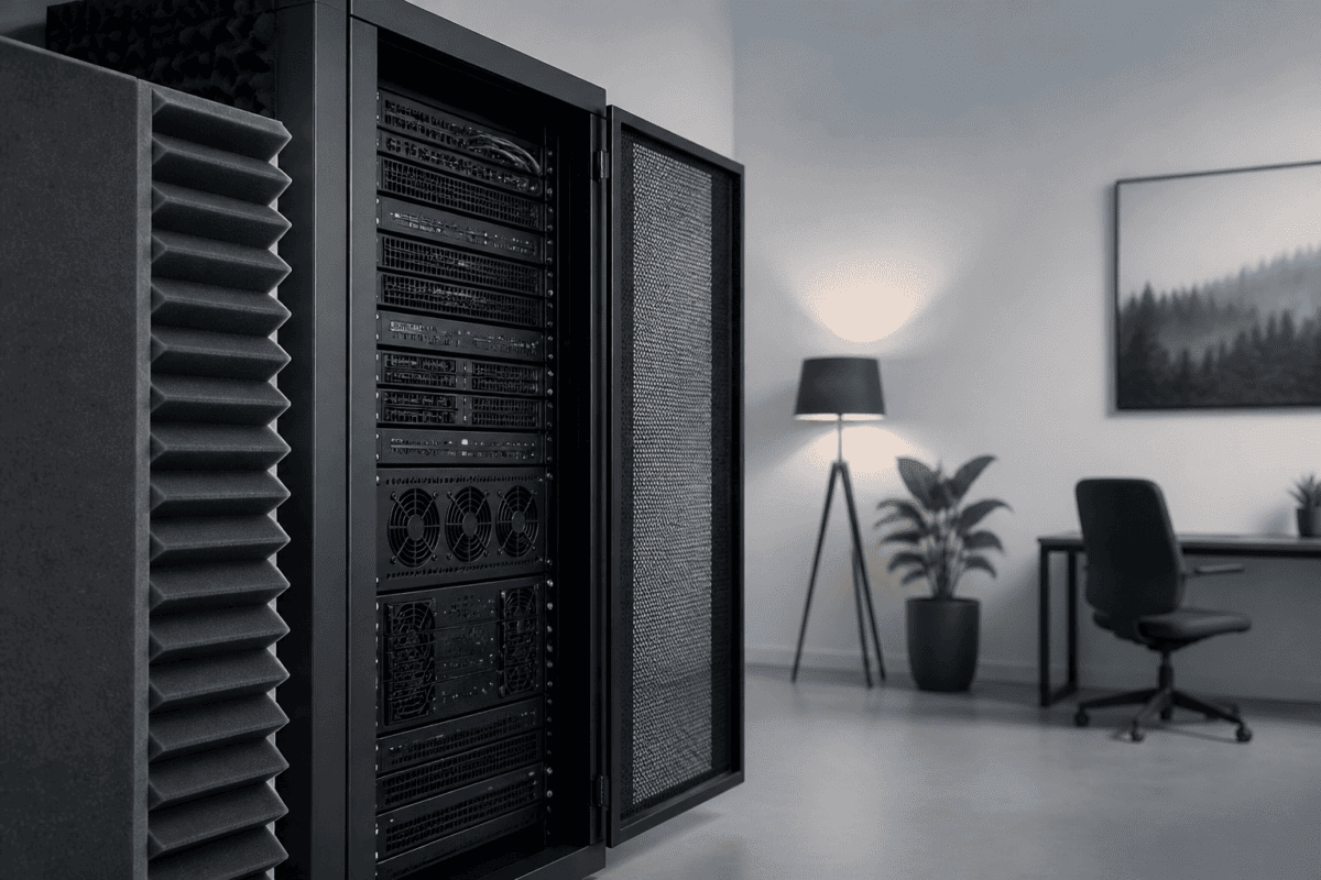 serverkast geluid verminderen