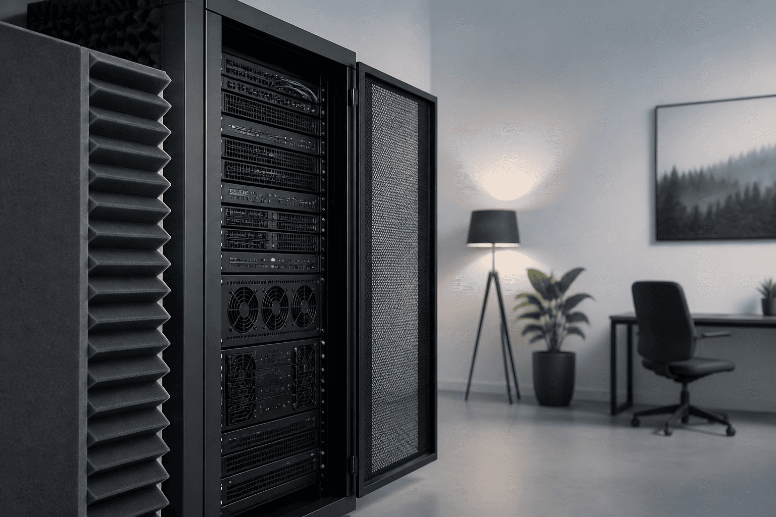 serverkast geluid verminderen