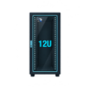 RADA Networks 12U serverkast en patch kast met glazen deur — serverkast, patch kast