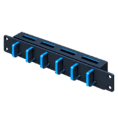 RADA Networks kabelgeleider voor serverkast en patch kast met zes blauwe kabelhaken — serverkast, patch kast