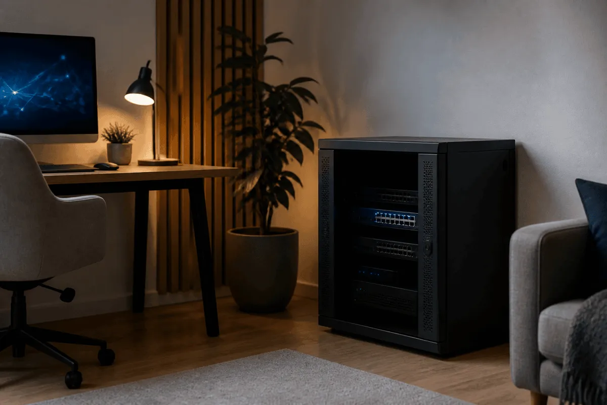 stille serverkast voor thuisnetwerk