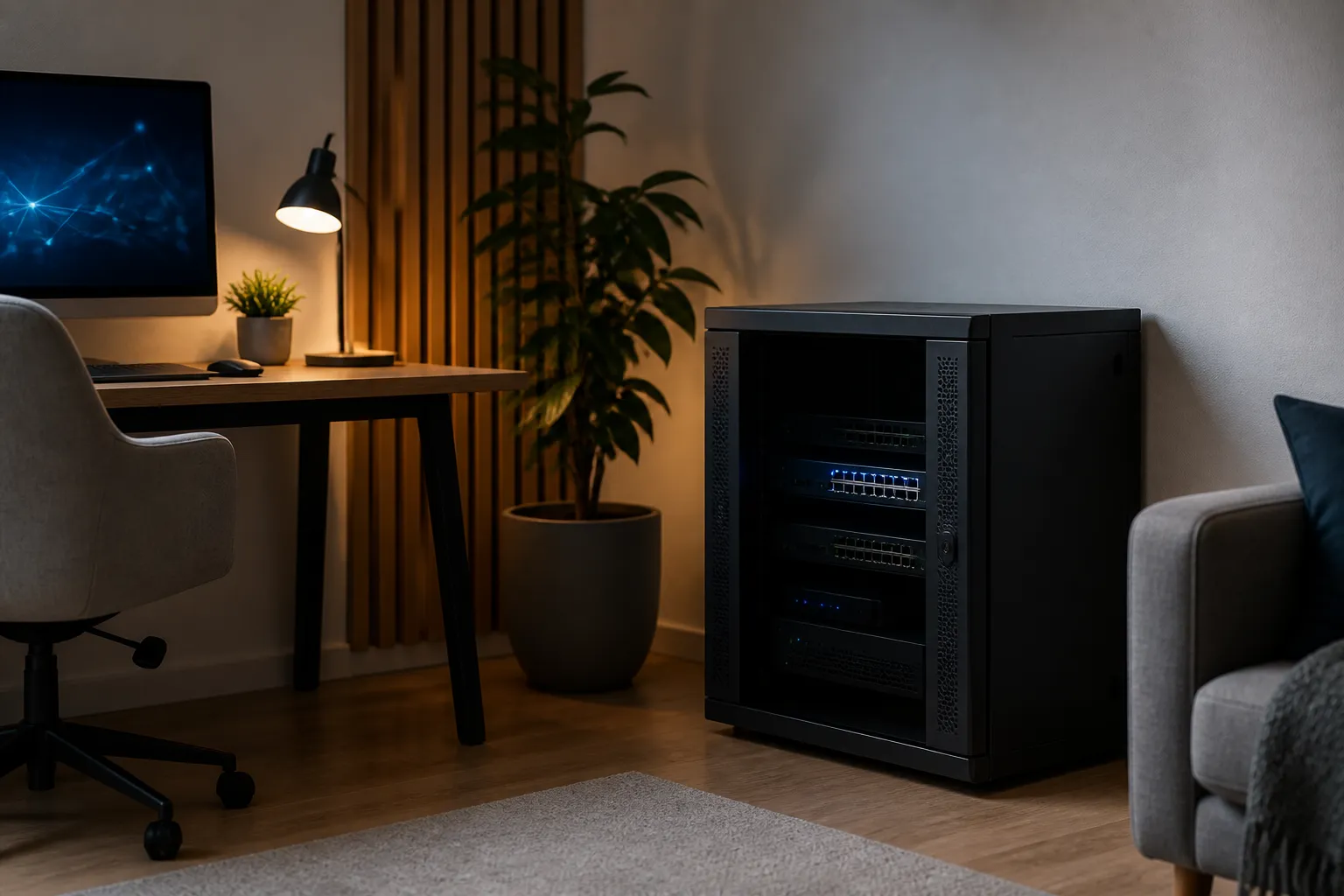 stille serverkast voor thuisnetwerk