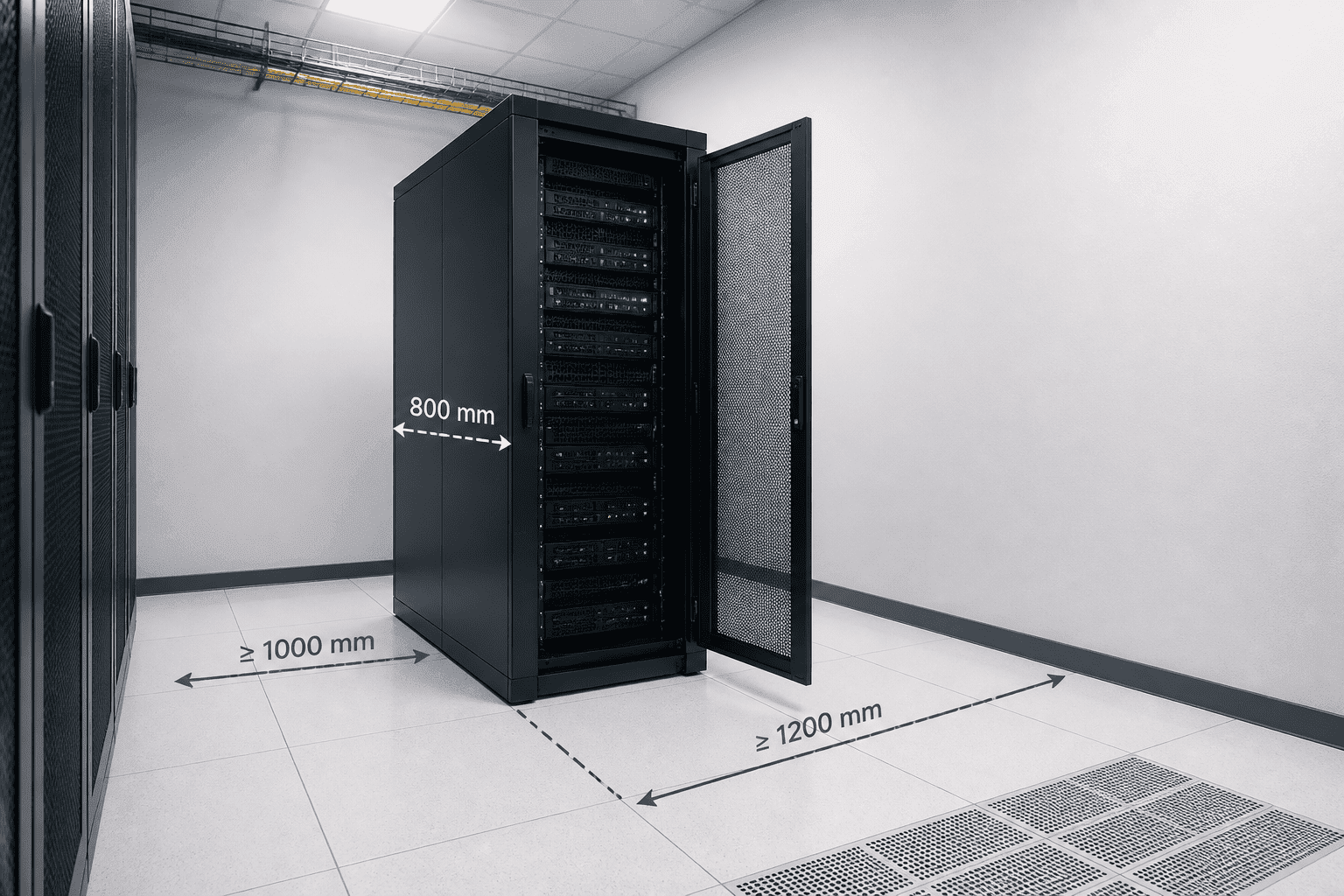 serverkast 800 mm diep ruimte nodig